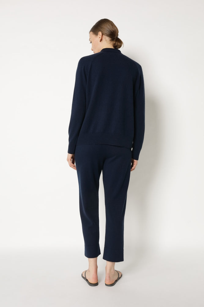 comfy zipped polo jumper