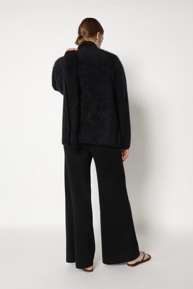 furry scarf jacket