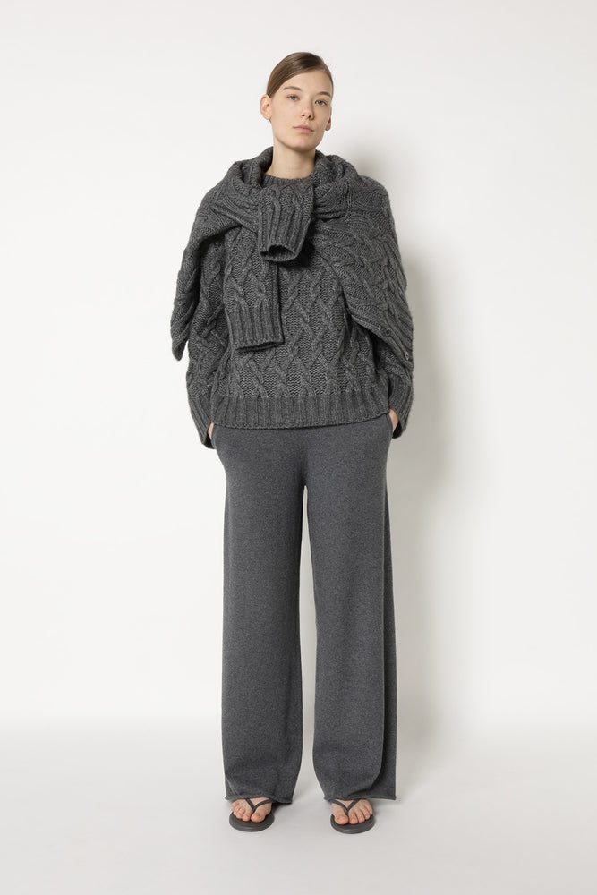 cosy argyle cable jumper