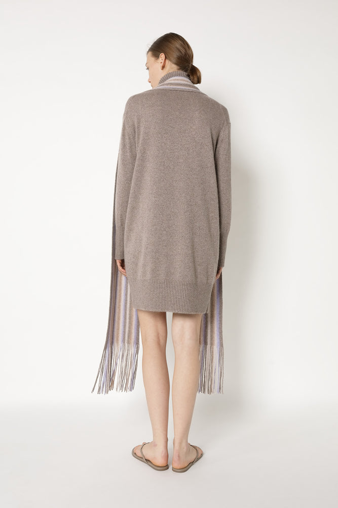 mouliné wrap scarf
