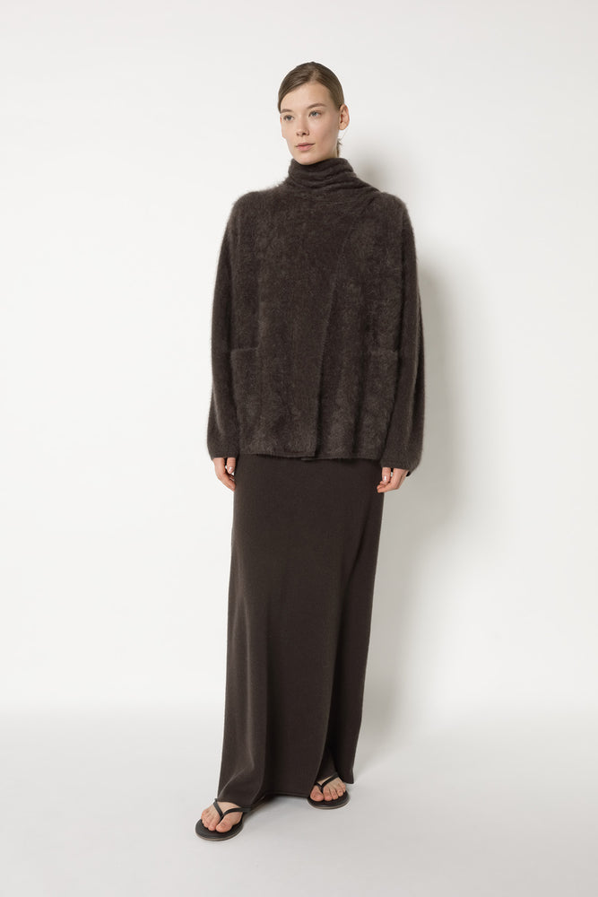 furry scarf jacket