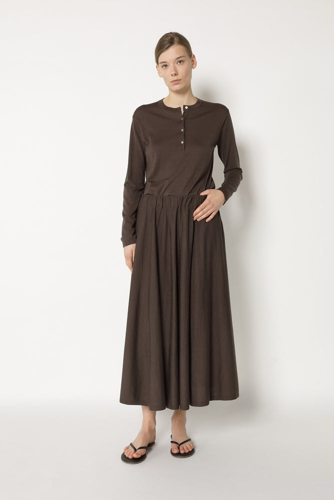 silky slip on circle skirt