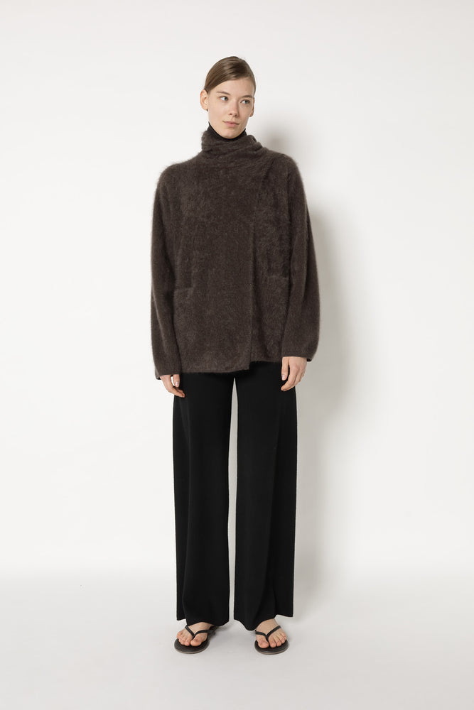 furry scarf jacket