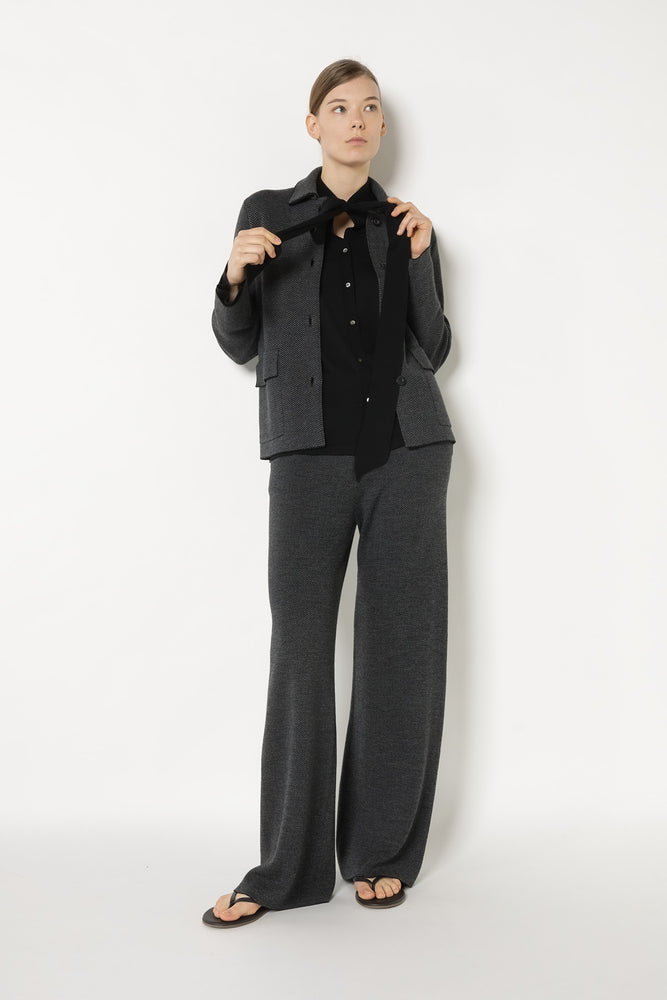 herringbone shirt jacket
