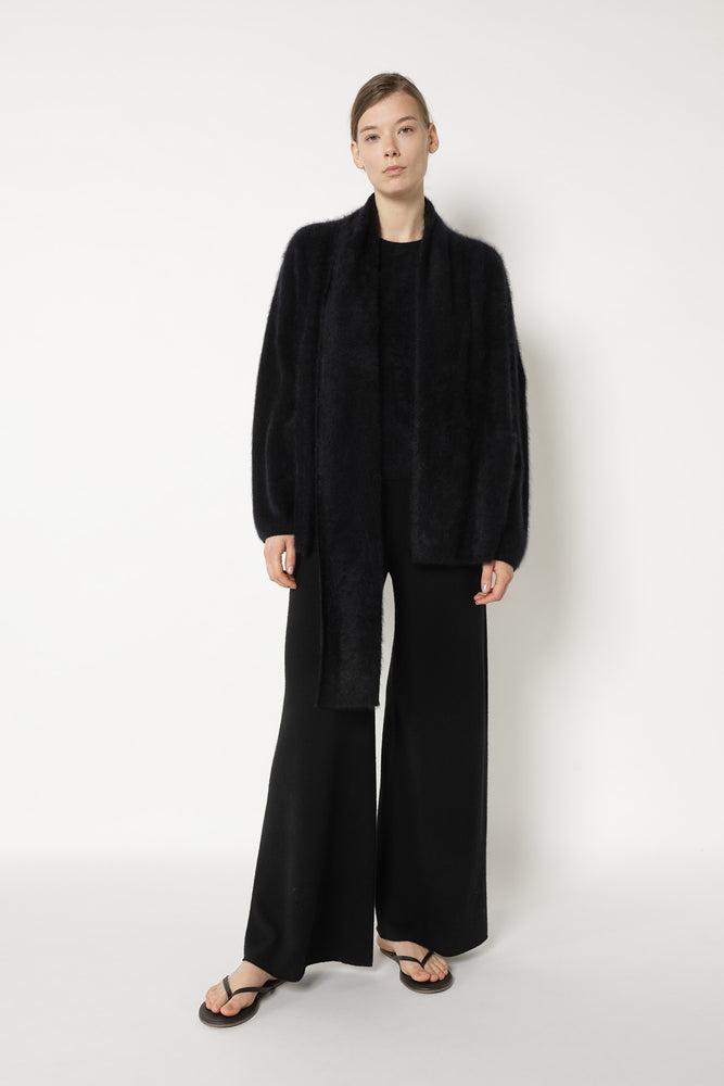 furry scarf jacket