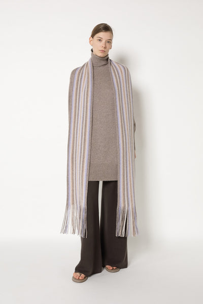 mouliné wrap scarf