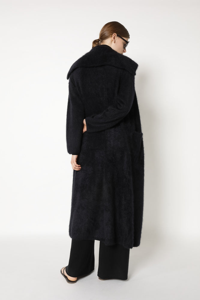furry maxi coat