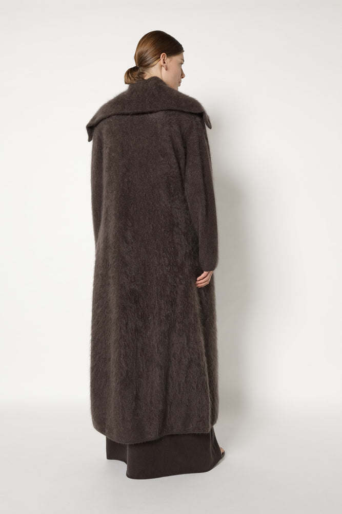 furry maxi coat
