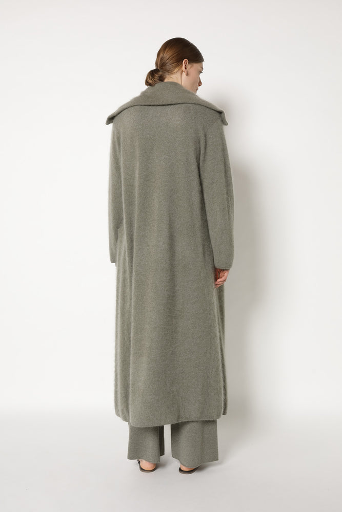 furry maxi coat