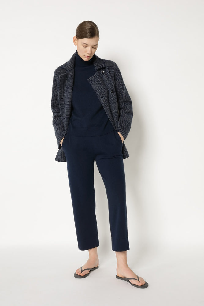 glencheck caban jacket
