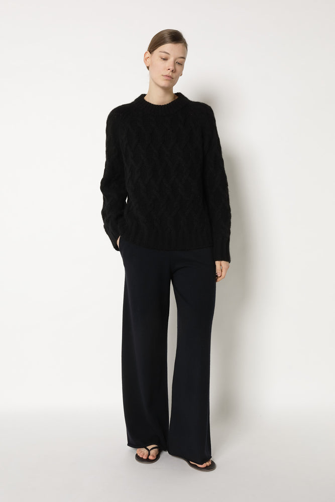 cosy argyle cable jumper