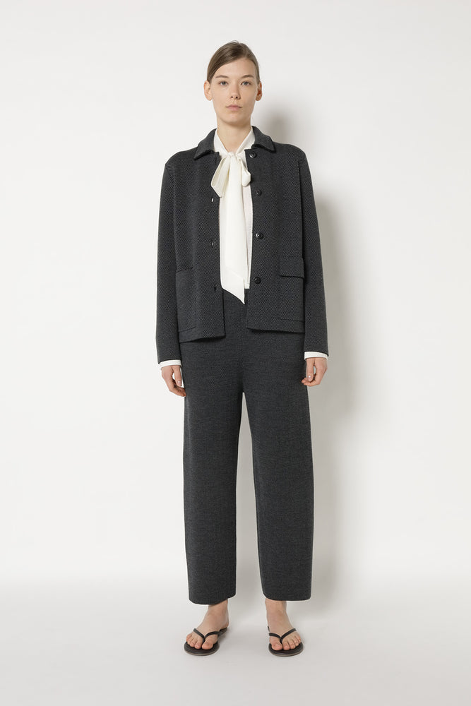 herringbone shirt jacket