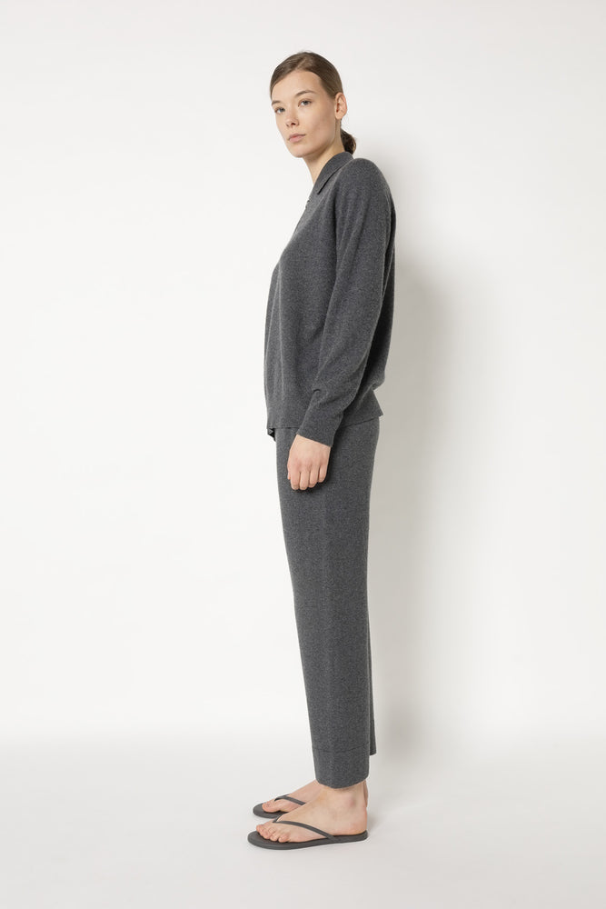 comfy zipped polo jumper