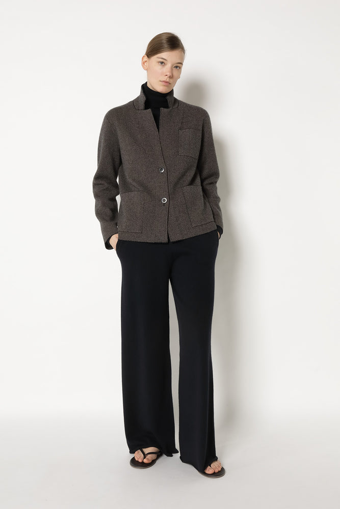 slim herringbone 2 button jacket