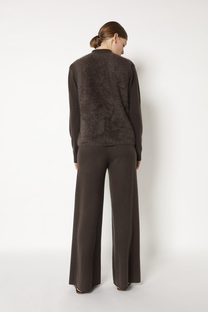 furry deep V slipover