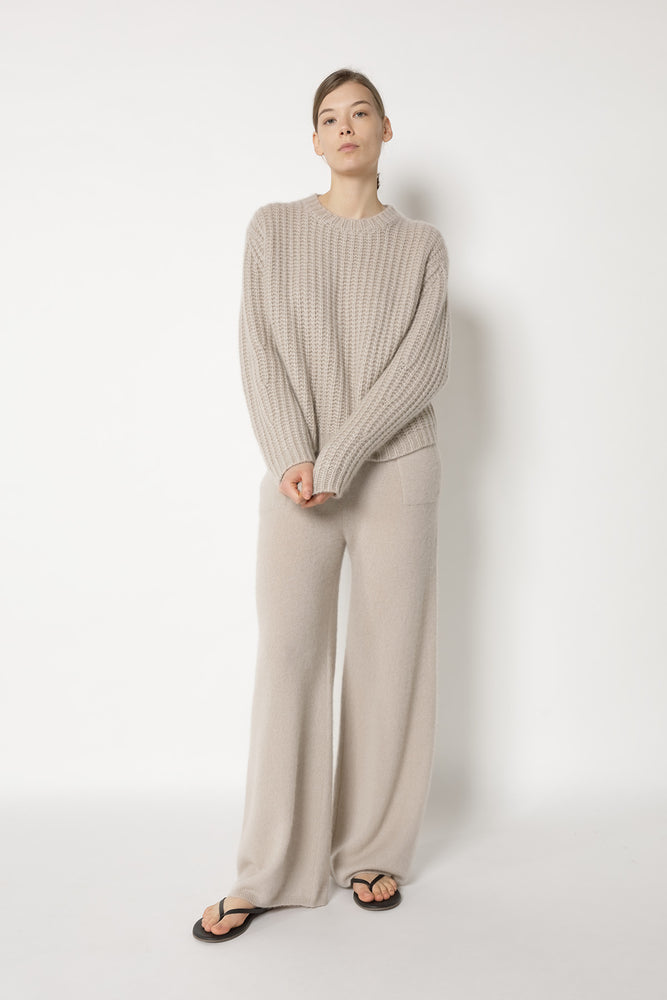 fluffy ripped crewneck