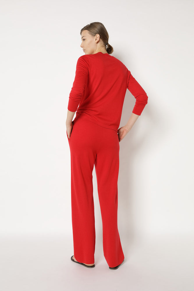 extrafine fitted crew jumper