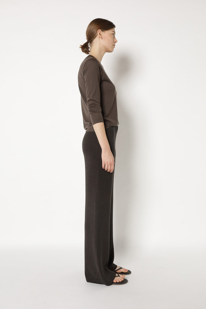 extrafine fitted crew jumper