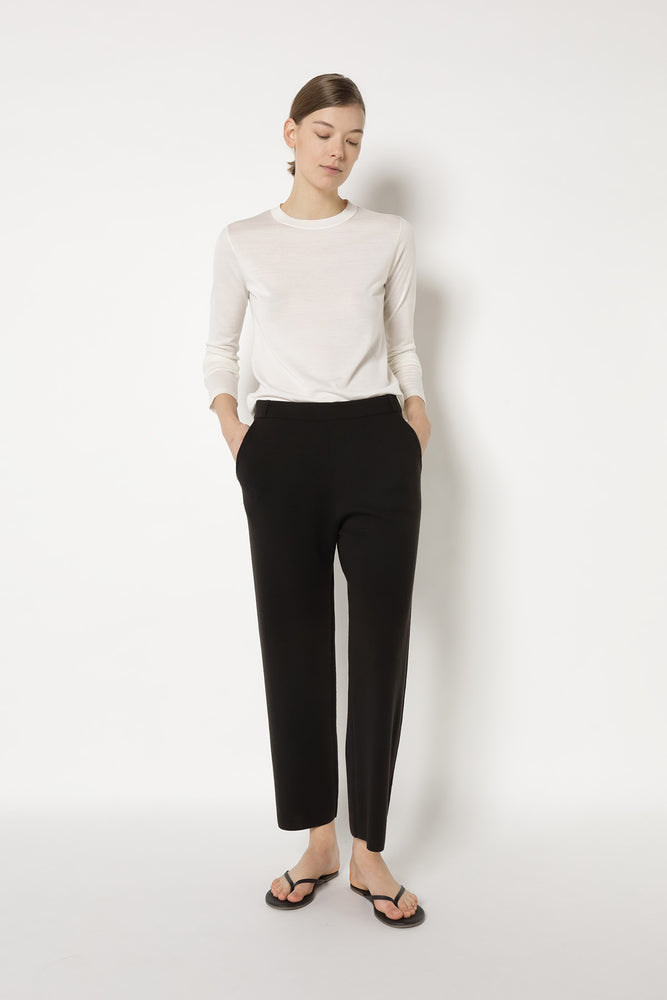 extrafine fitted crew jumper