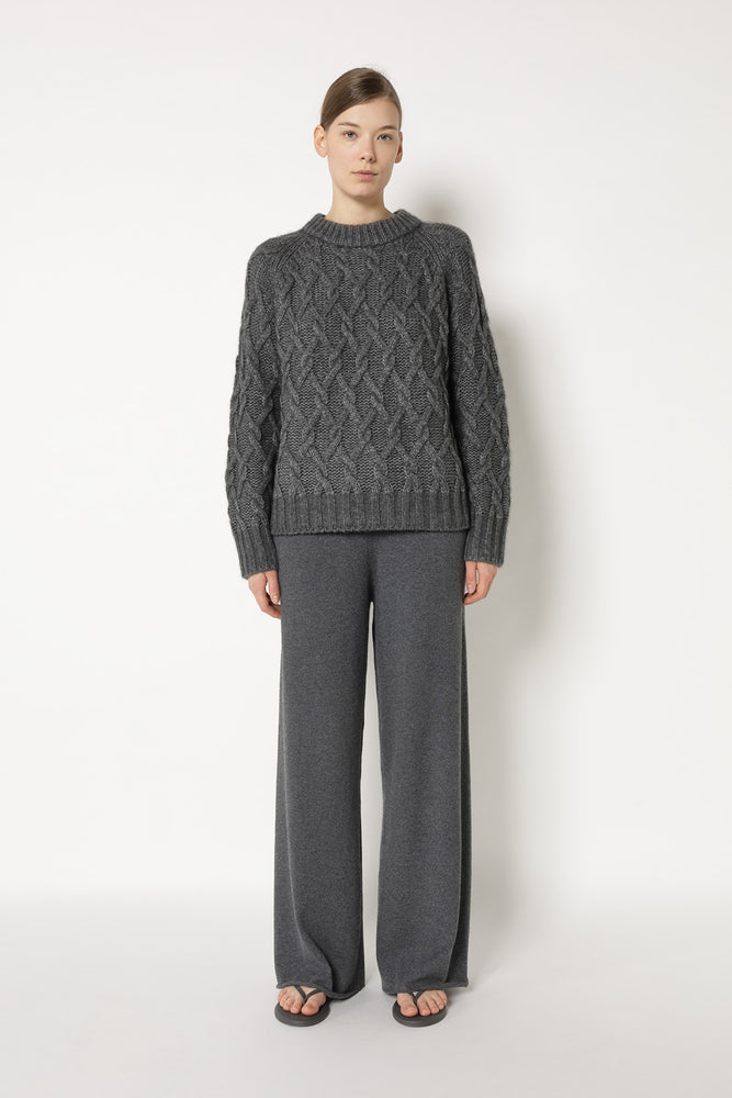 cosy argyle cable jumper