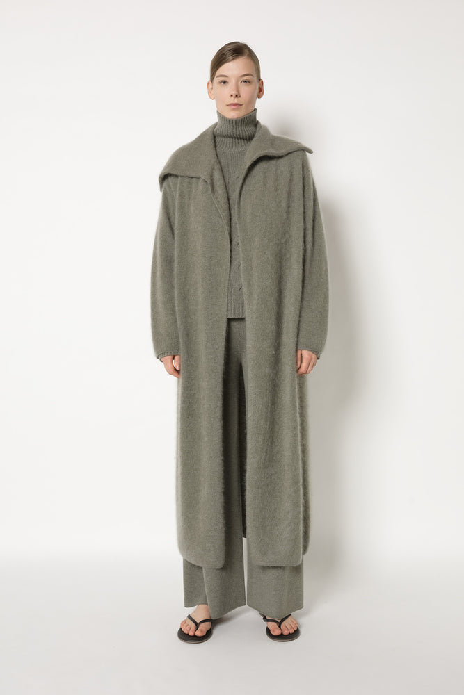 furry maxi coat