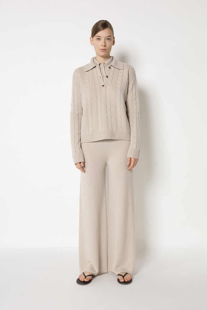 pure cable polo jumper