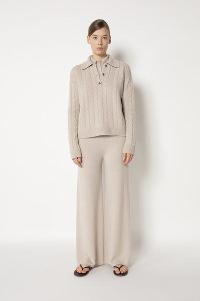 pure cable polo jumper
