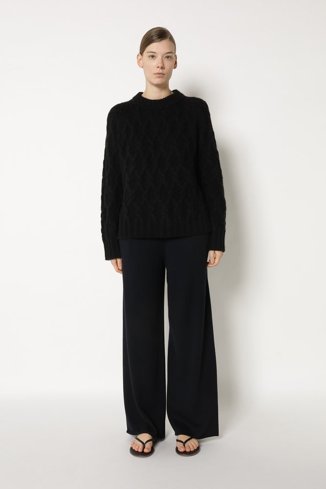 cosy argyle cable jumper