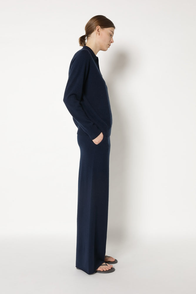 comfy zipped polo jumper