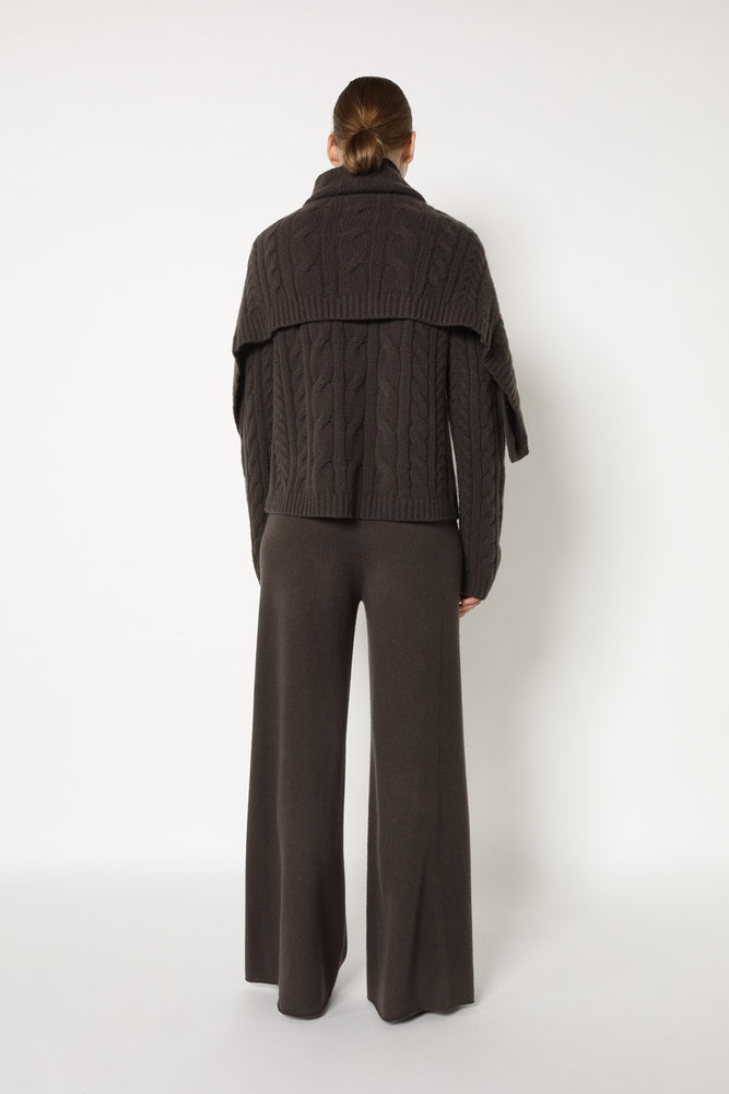 pure chunky cable cardi