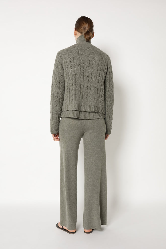 pure chunky cable cardi