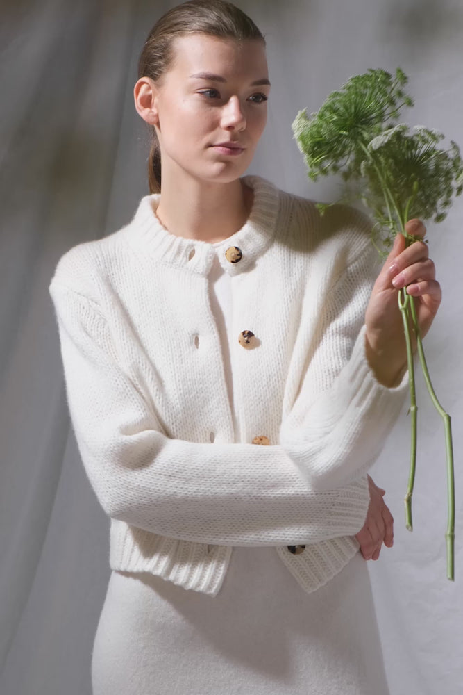 blurry chunky jacket