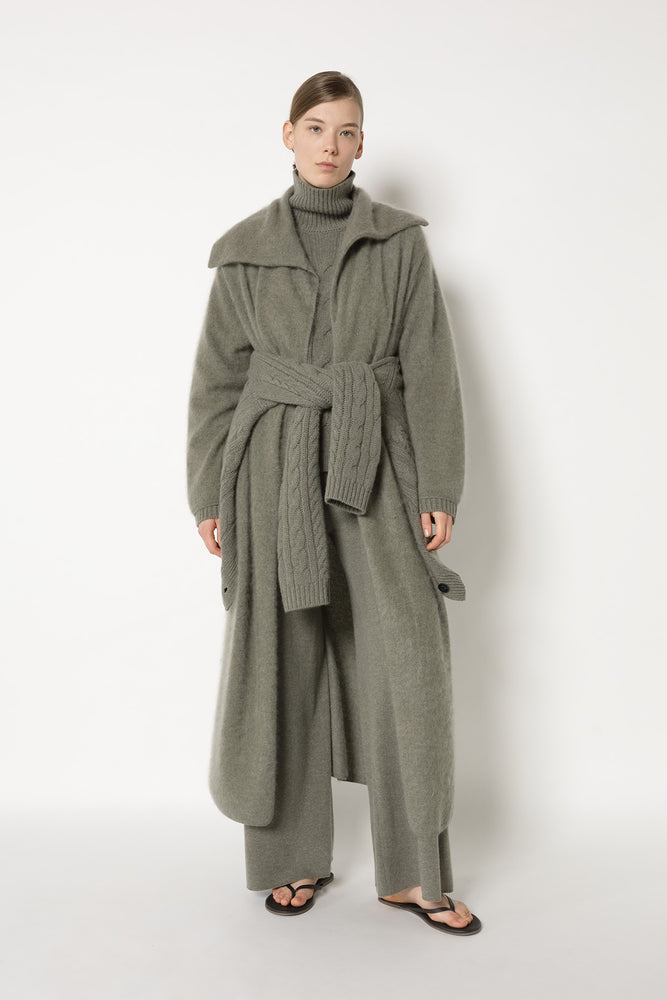 furry maxi coat