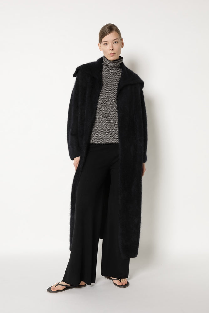 furry maxi coat