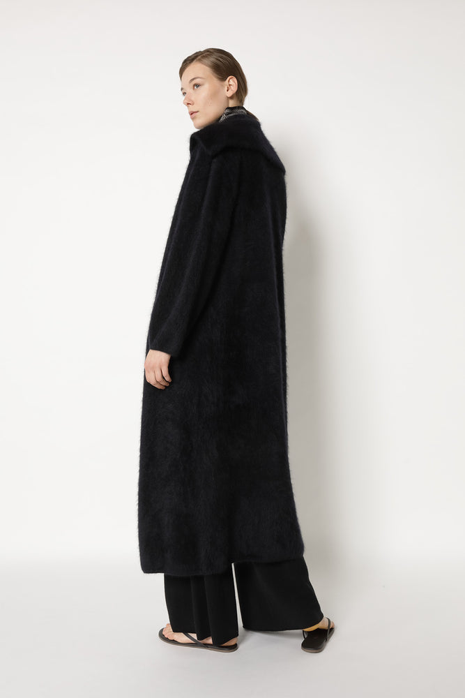 furry maxi coat