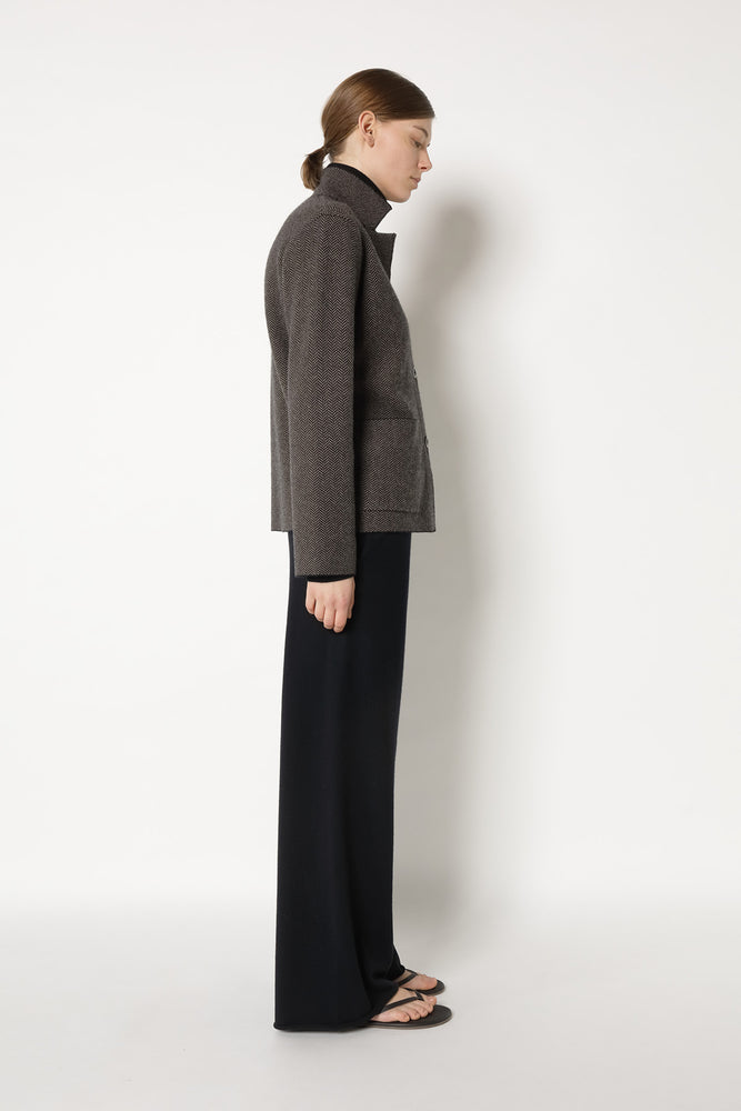 slim herringbone 2 button jacket