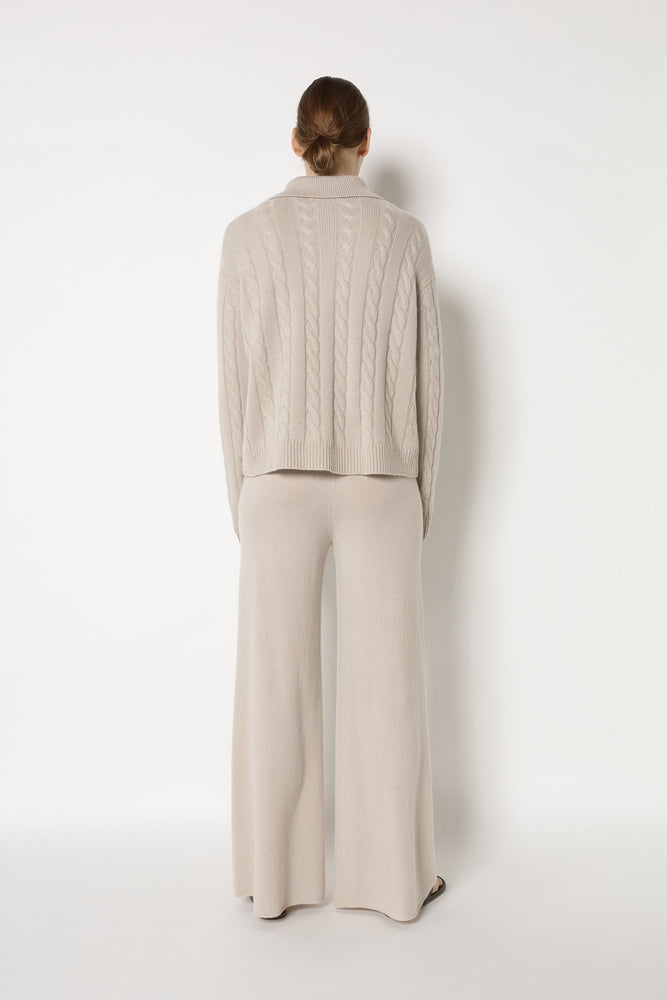 pure cable polo jumper