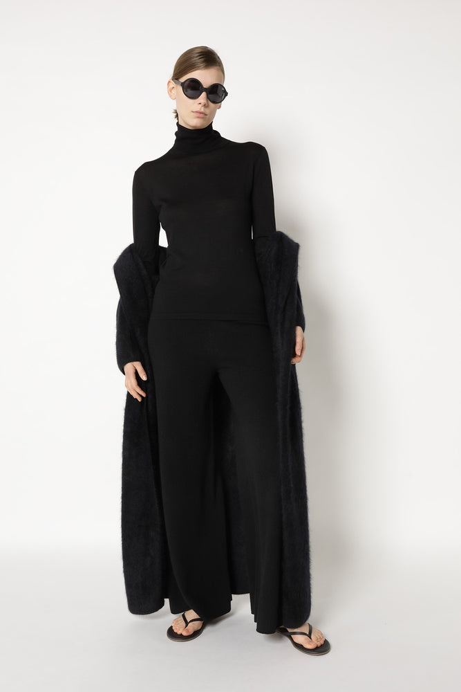 furry maxi coat
