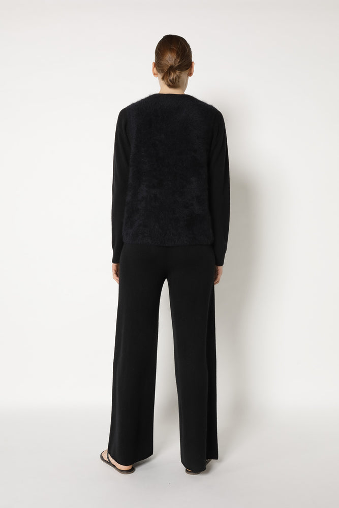 furry deep V slipover