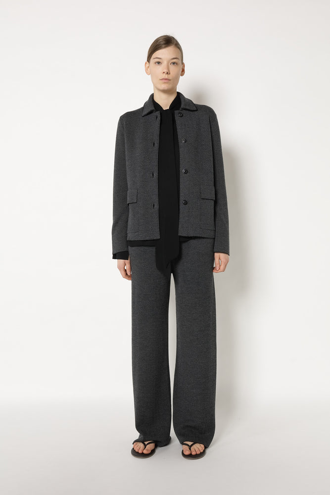 herringbone shirt jacket