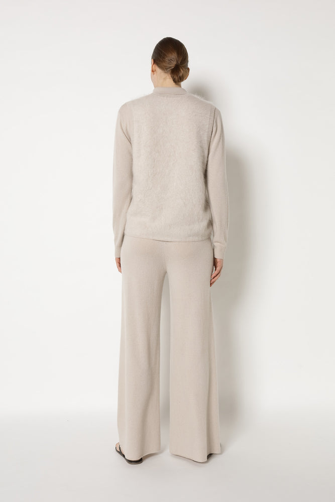 furry deep V slipover
