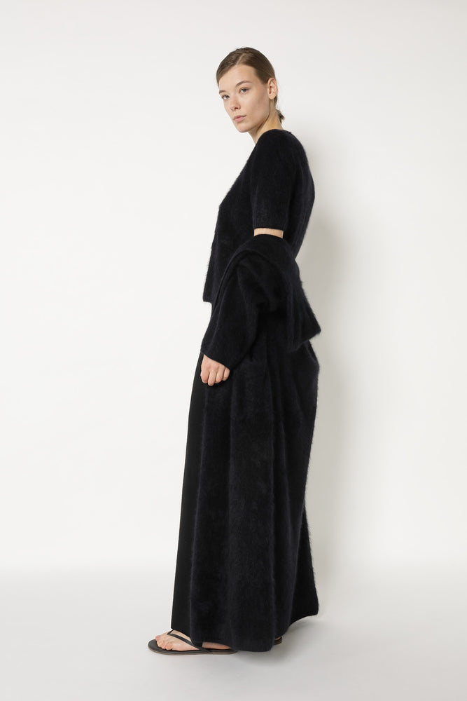 furry maxi coat