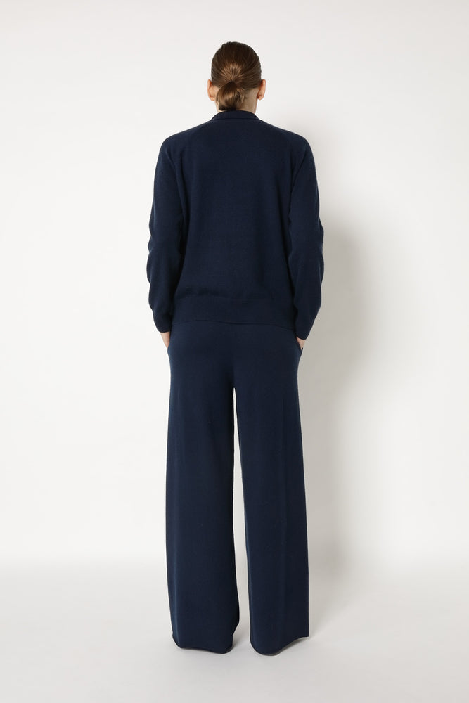 comfy zipped polo jumper