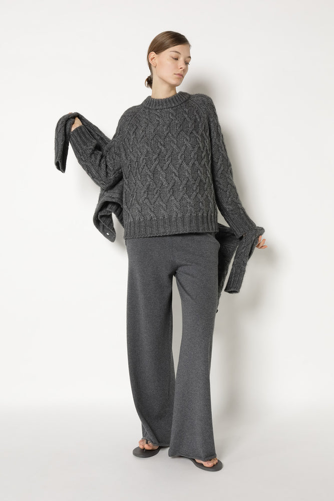 cosy argyle cable jumper