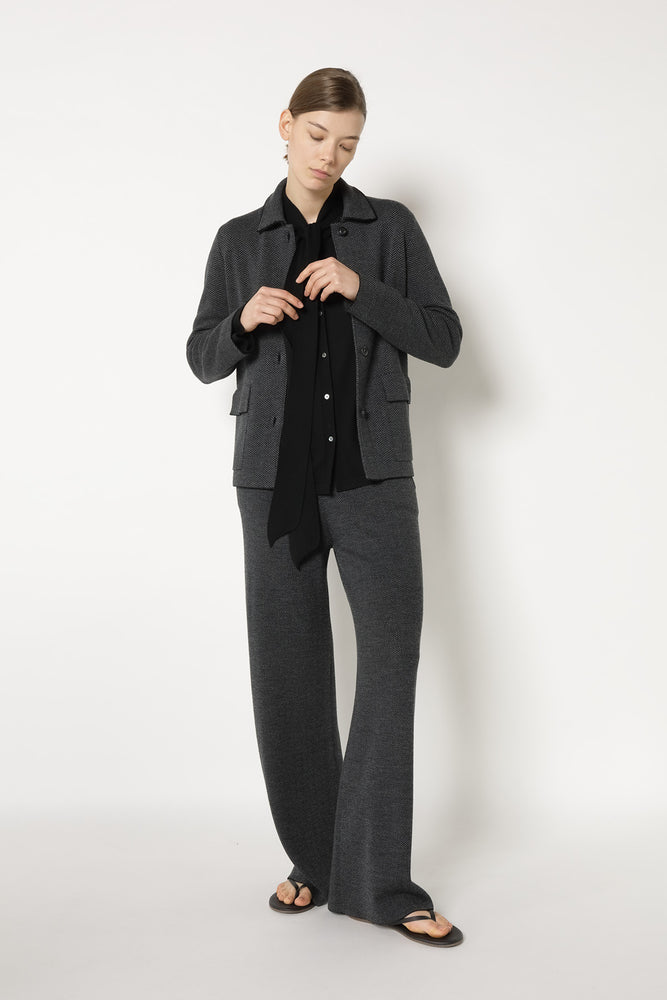 herringbone shirt jacket